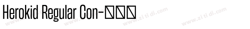 Herokid Regular Con字体转换